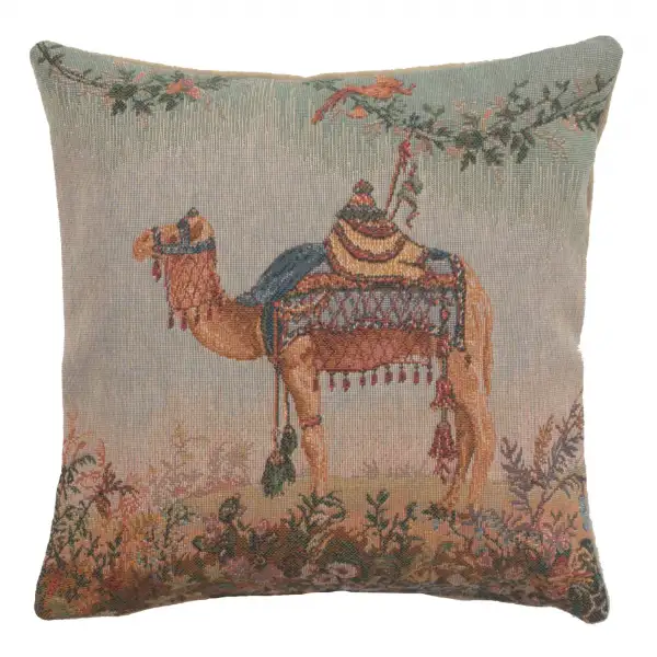 Camel Small French Tapestry Cushion