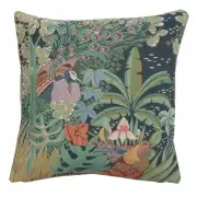 Jungle and Two Birds French Tapestry Cushion