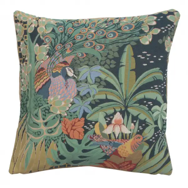 Jungle and Two Birds Cushion