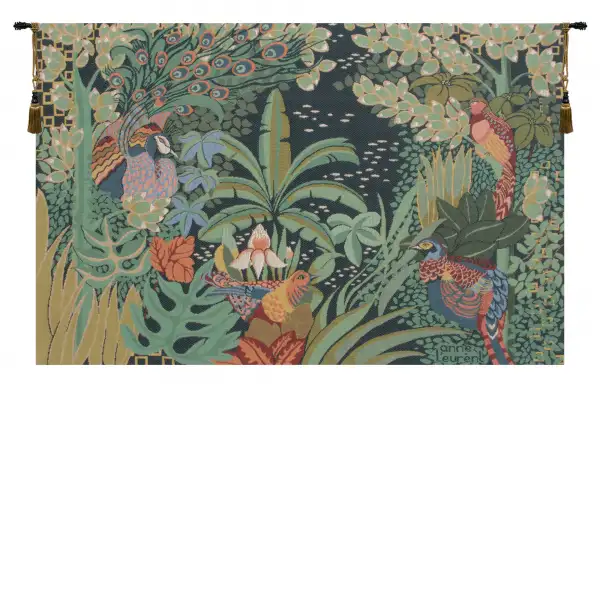 Jungle and Four Birds French Tapestry