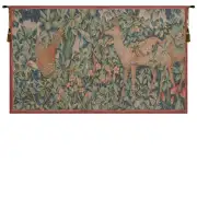 Pheasant and Doe French Tapestry Wall Hanging