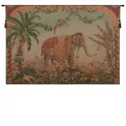 Royal Elephant Large French Wall Tapestry - 58 in. x 44 in. Cotton/Viscose/Polyester by Charlotte Home Furnishings