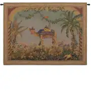 The Camel Large With Border French Wall Tapestry - 62 in. x 48 in. Cotton/Viscose/Polyester by Charlotte Home Furnishings