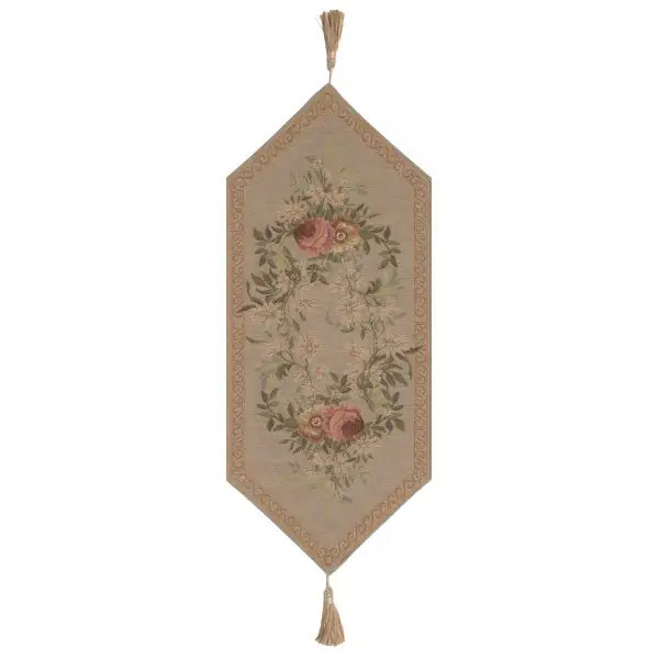 Aubusson Light I Small French Tapestry Table Runner