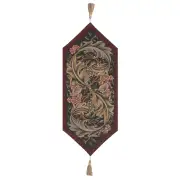 William Morris Red Small French Tapestry Table Runner