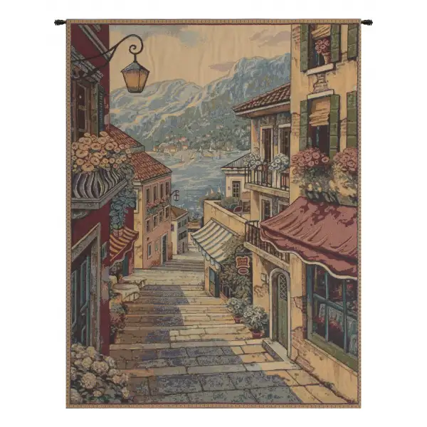 Bellagio Scalinata Italian Tapestry Wall Hanging