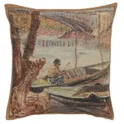 Peche au Printemps Belgian Cushion Cover