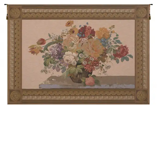 Elegant Masterpiece Beige Belgian Wall Tapestry