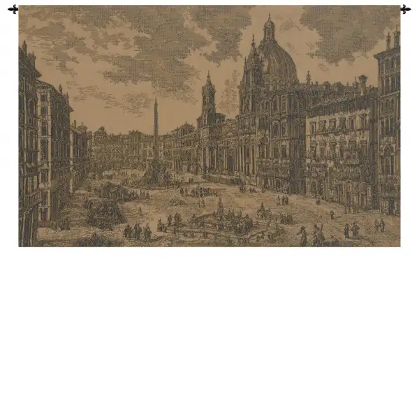 Navona Square II Italian Wall Tapestry