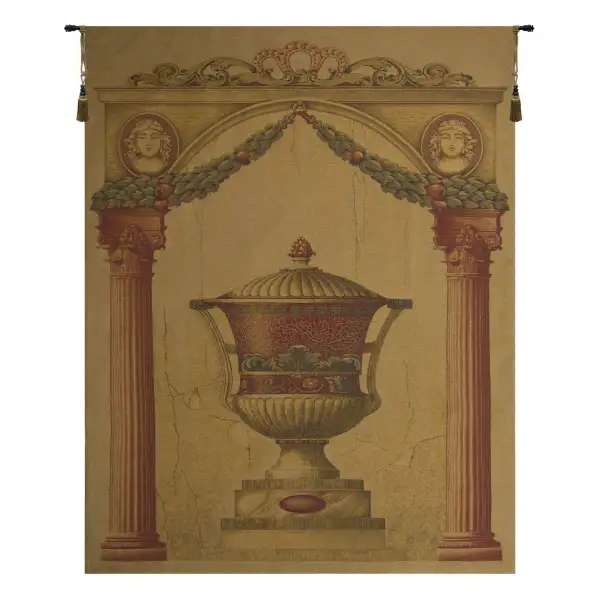 Olde World Filigree Urn Gold Belgian Tapestry