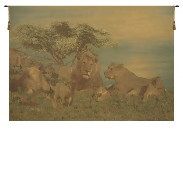 Lions Pride Belgian Wall Tapestry