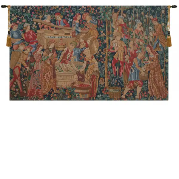 The Vintage II Belgian Tapestry Wall Hanging - 61 in. x 35 in. Wool/cotton/others by Charlotte Home Furnishings