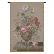 Floral Vase Still Life Belgian Tapestry Wall Hanging