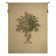 Fern Beige Large European Tapestry Wall Hanging