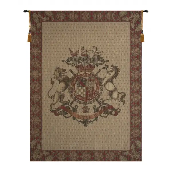 Honni Soit Qui Mal Y Pense Beige European Tapestry