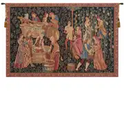 The Vintage Belgian Tapestry Wall Hanging - 28 in. x 18 in. CottonViscose by Charlotte Home Furnishings