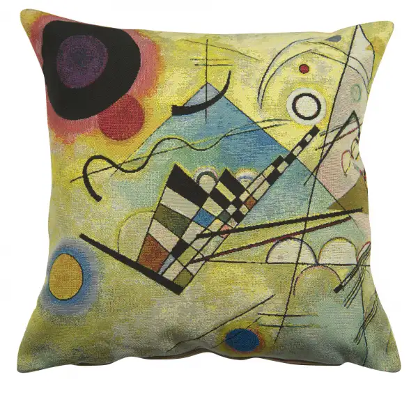 Composition VIII by Kandisnky Belgian Sofa Pillow Cover