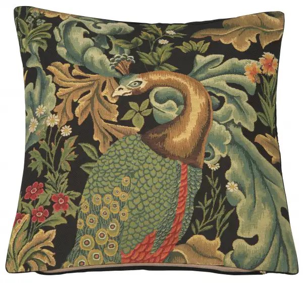 Peacock by William Morris European Cushion Cover