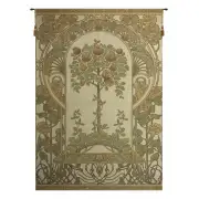 Rose Bush Beige Belgian Wall Tapestry