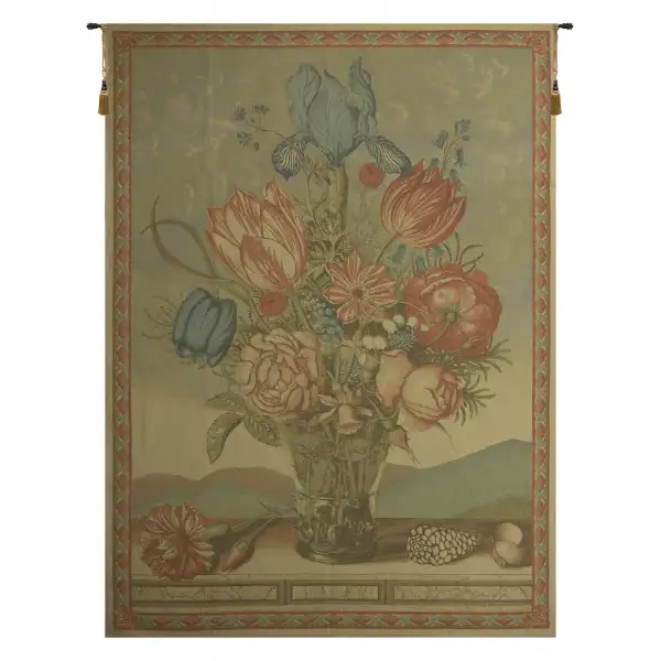 The Grand Bouquet Beige European Tapestry