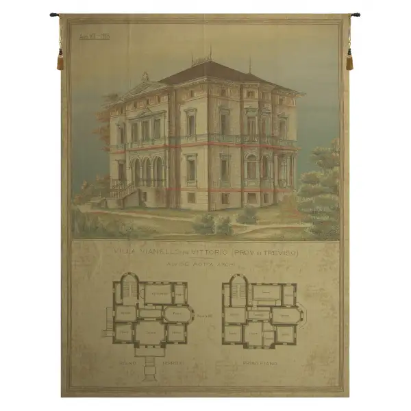 Villa Vianello In Vittorio Belgian Wall Tapestry