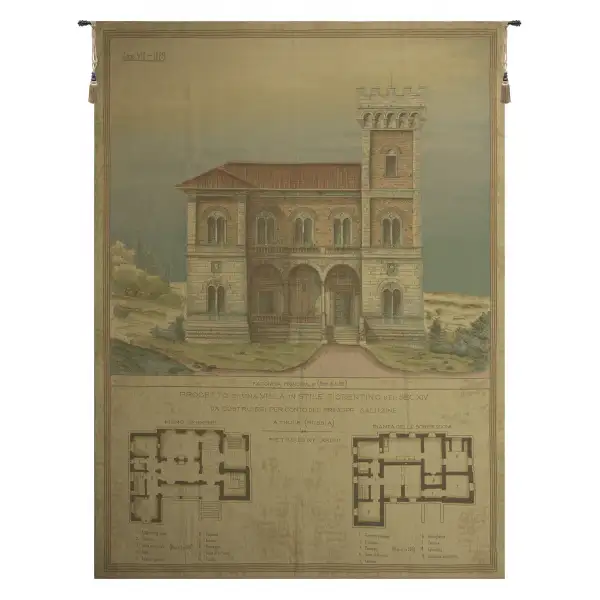 Progetto di Una VIlla in Stile Fiorentino Belgian Tapestry