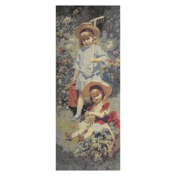 Garden Girls Stretched Wall Tapestry