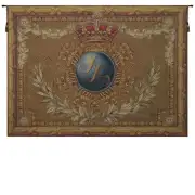 Coat of Arms A.K. Horizontal French Wall Tapestry