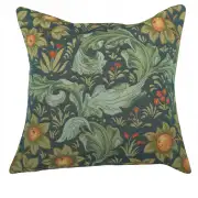 C Charlotte Home Furnishings Inc Arabesques W/Orange Tree Blue French Tapestry Cushion - 19 in. x 19 in. Cotton by William Morris