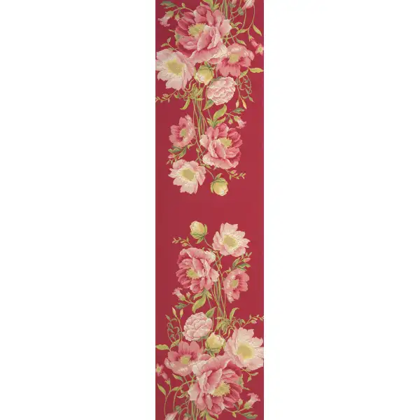 Peonies Pink French Tapestry Table Runner