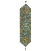 Orange Tree Arabesque Blue French Tapestry Table Runner