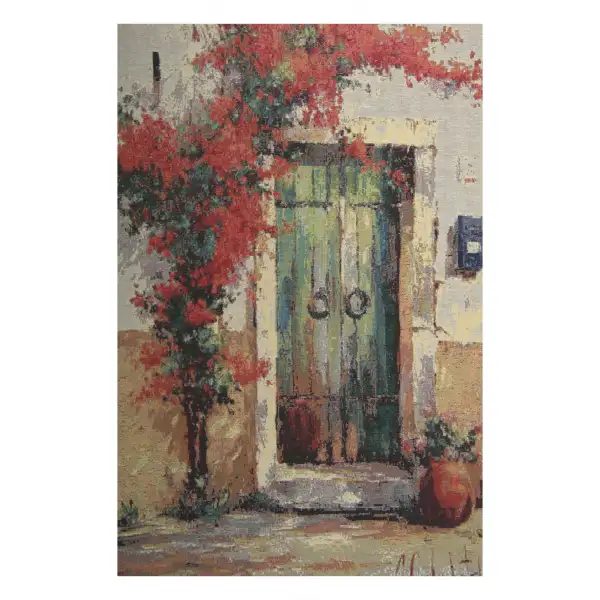 Villa Flora Over Door Stretched Wall Tapestry