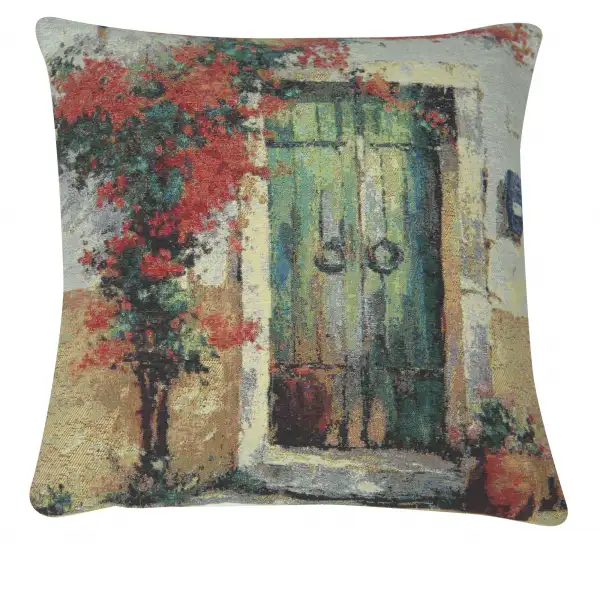 Villa Flora Over Door II Decorative Floor Pillow Cushion Cover