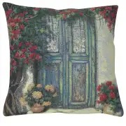 The Courtyard Doors Decorative Floor Pillow Cushion Cover