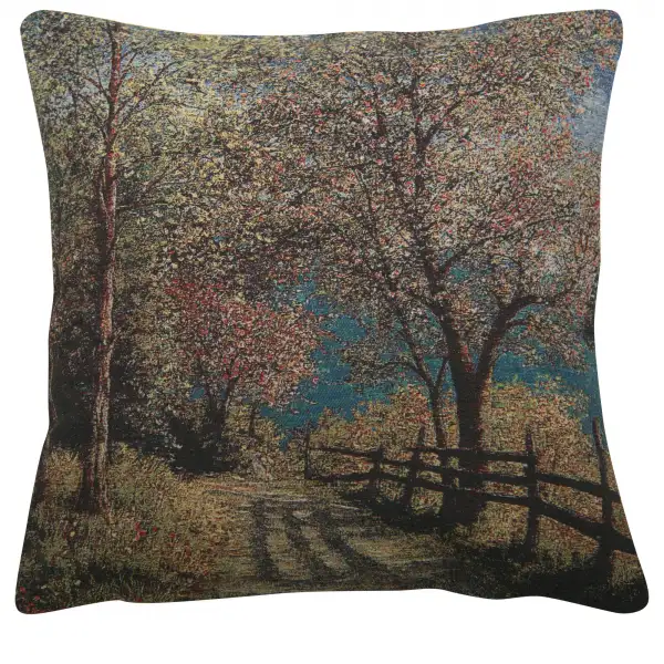 Scenic Path Decorative Floor Pillow Cushion Cover