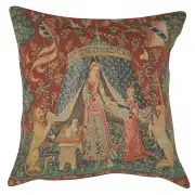 A Mon Seul Desir III Large Cushion - 19 in. x 19 in. Cotton by Charlotte Home Furnishings