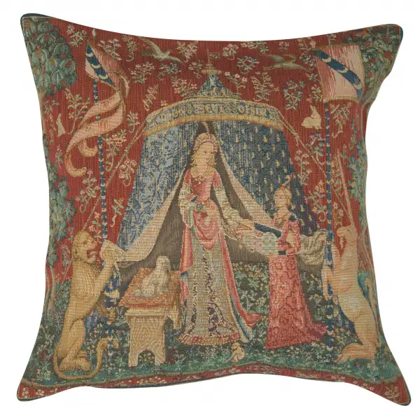 A Mon Seul Desir III Large Cushion - 19 in. x 19 in. Cotton by Charlotte Home Furnishings