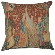 The Hearing I Large French Tapestry Cushion