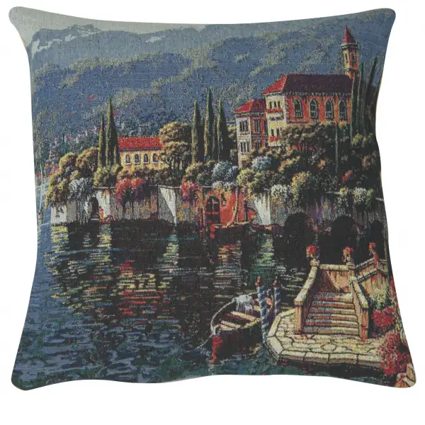 Shores of Lake Como II Decorative Pillow Cushion Cover