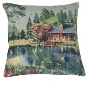 Placid Cabin Decorative Pillow Cushion Cover