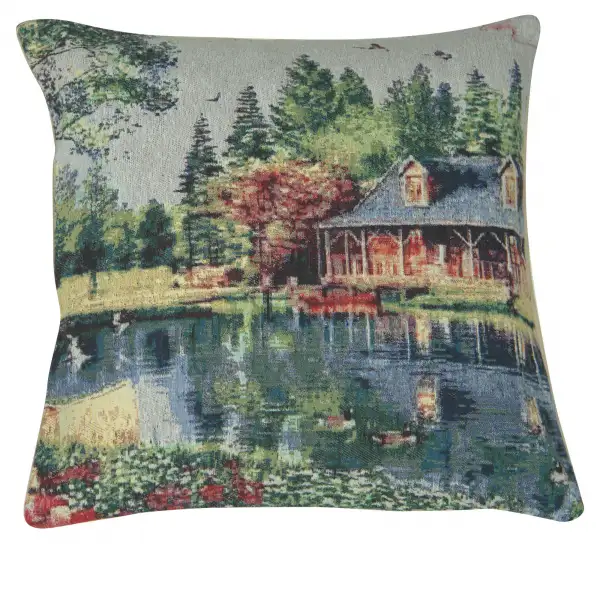 Placid Cabin Decorative Pillow Cushion Cover