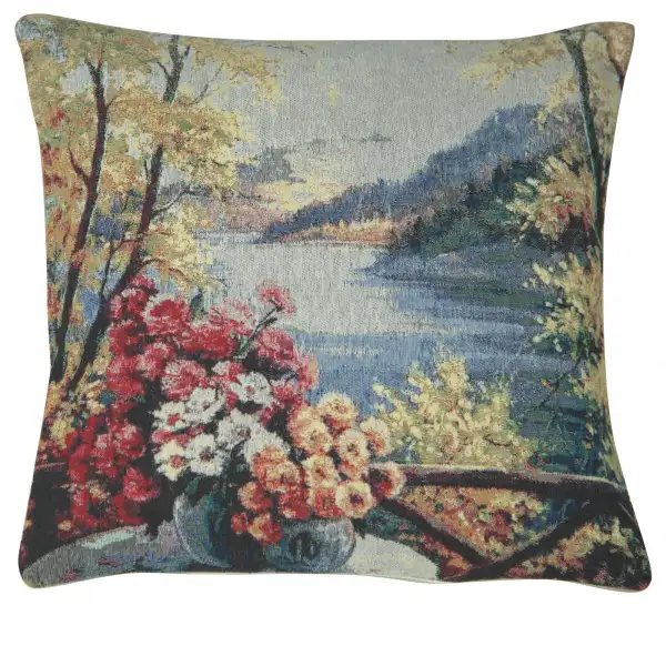 Lakeside Still Life Decorative Floor Pillow Cushion Cover