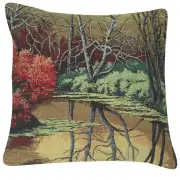 Autumn Pond Reflections Decorative Pillow Cushion Cover