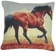 Running Thoroughbred Decorative Pillow Cushion Cover