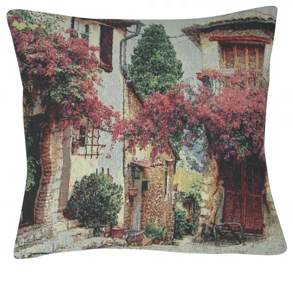 Mediterranean Scene Decorative Floor Pillow Cushion Cover