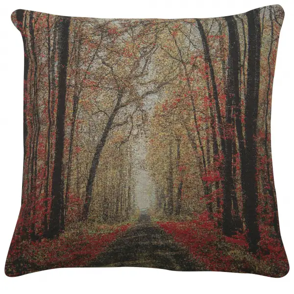 The Autumn Glade Path Decorative Pillow Cushion Cover