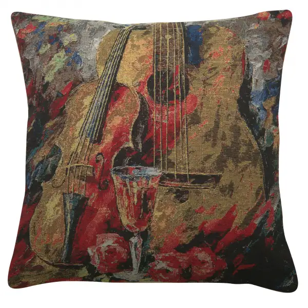 Stringed Still Life Decorative Floor Pillow Cushion Cover