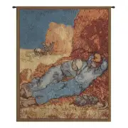 Repose of the Farmer Mini Belgian Tapestry