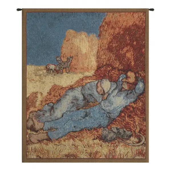 Repose of the Farmer Mini Belgian Tapestry