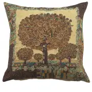 Tree of Life A by Klimt European Cushion Cover